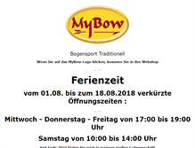 Tablet Screenshot of mybow.de